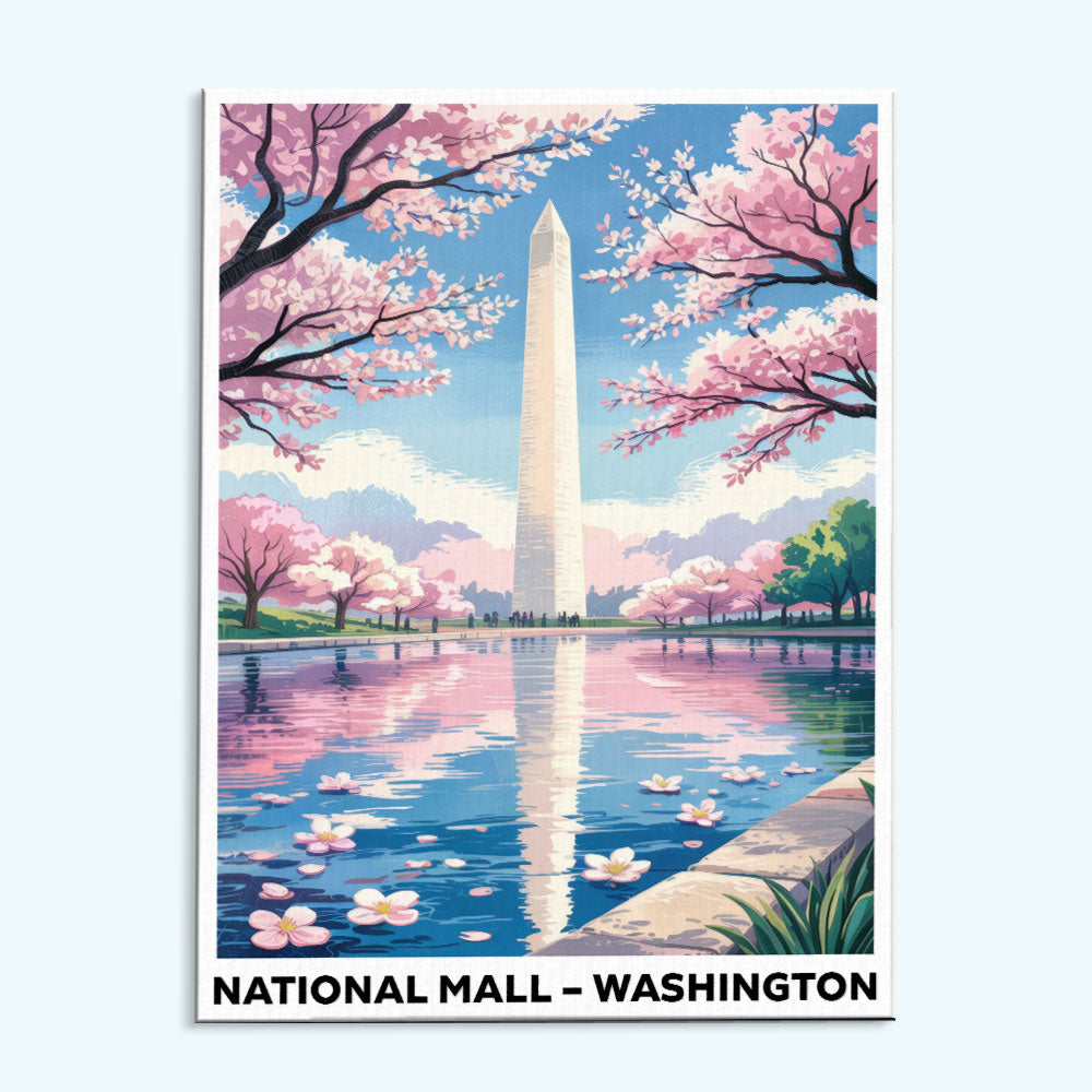 National Mall, Washington | US Landmark | Paint by Numbers Kit