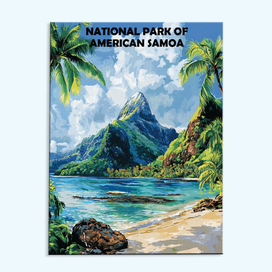 American Samoa National Park Winter | Paint by Numbers Kit