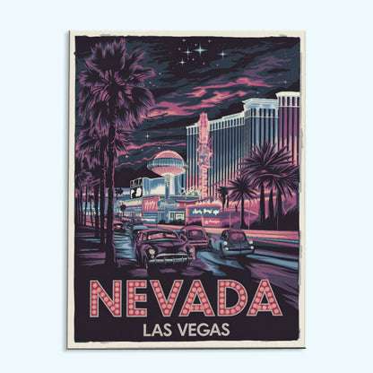 Nevada - Las Vegas | Paint by Numbers Kit