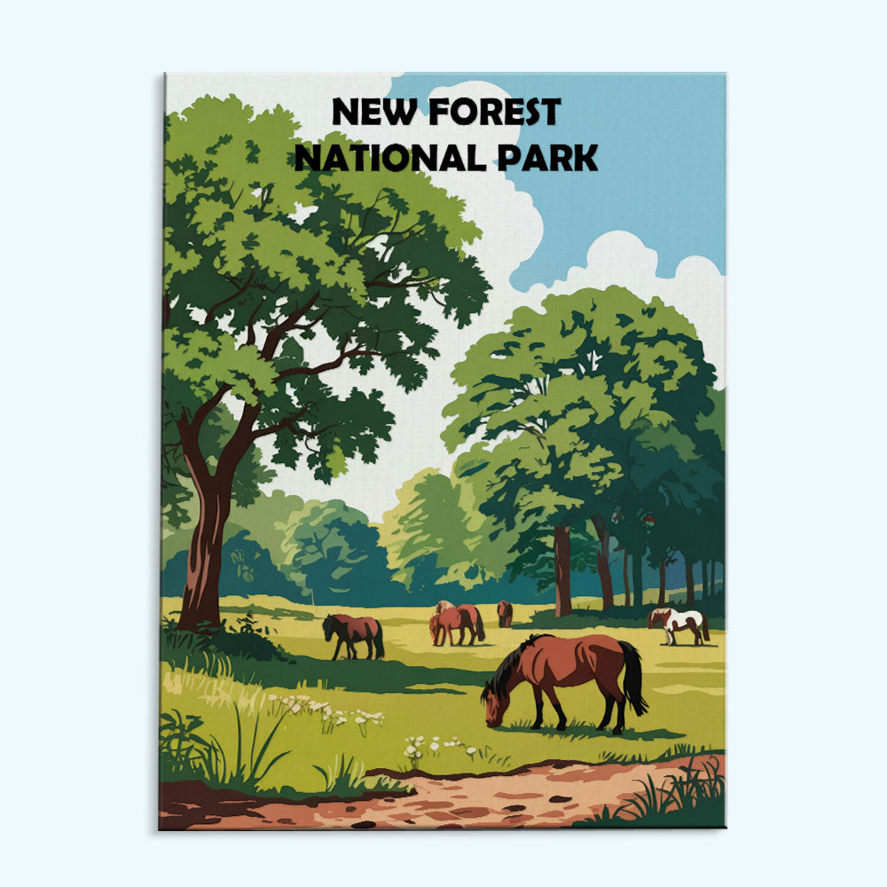 New Forest UK National Park | Paint by Numbers Kit