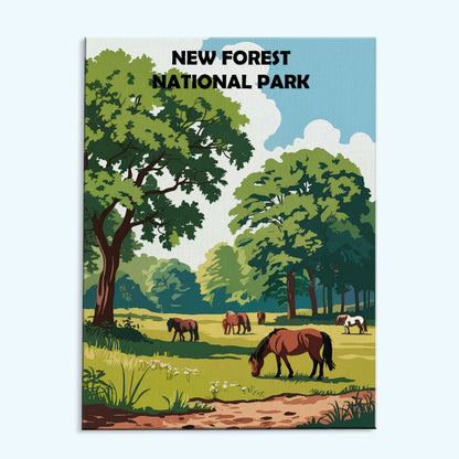 New Forest UK National Park | Paint by Numbers Kit