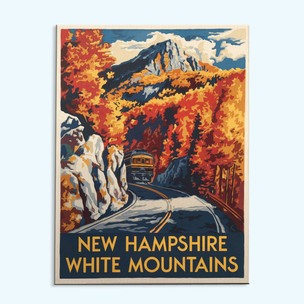 New Hampshire - White Mountains | Paint by Numbers Kit