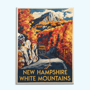 New Hampshire - White Mountains | Paint by Numbers Kit