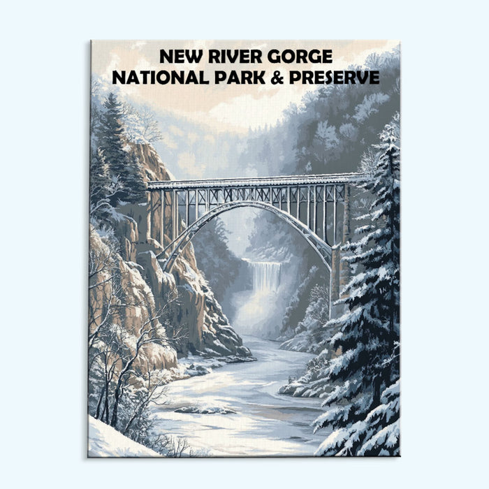 New River Gorge Nationalpark Winter