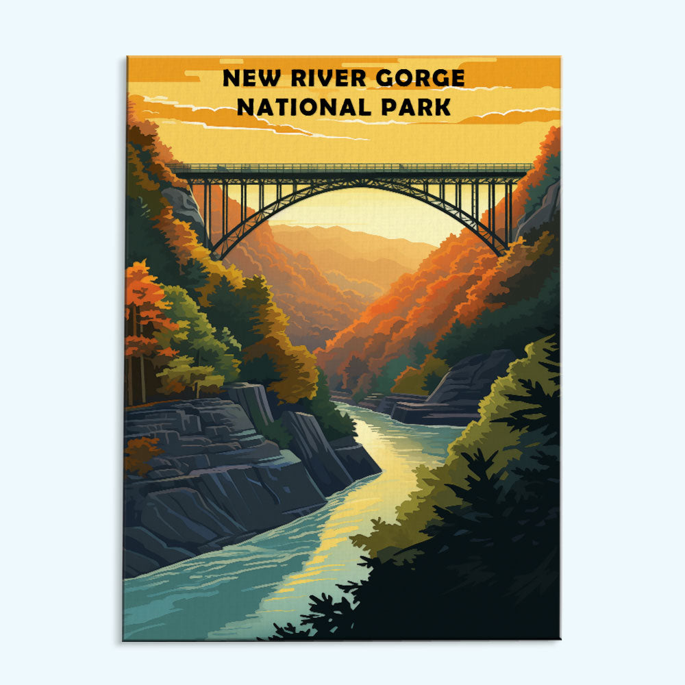 New River Gorge National Park | Paint by Numbers Kit