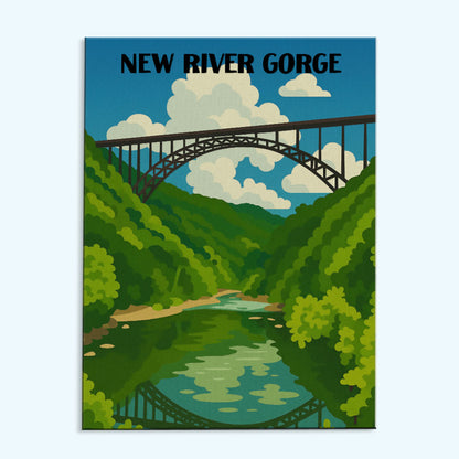 New River Gorge National Park Beginner | Paint by Numbers Kit