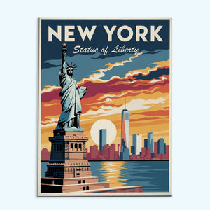 New York – Freiheitsstatue | Malen nach Zahlen Set