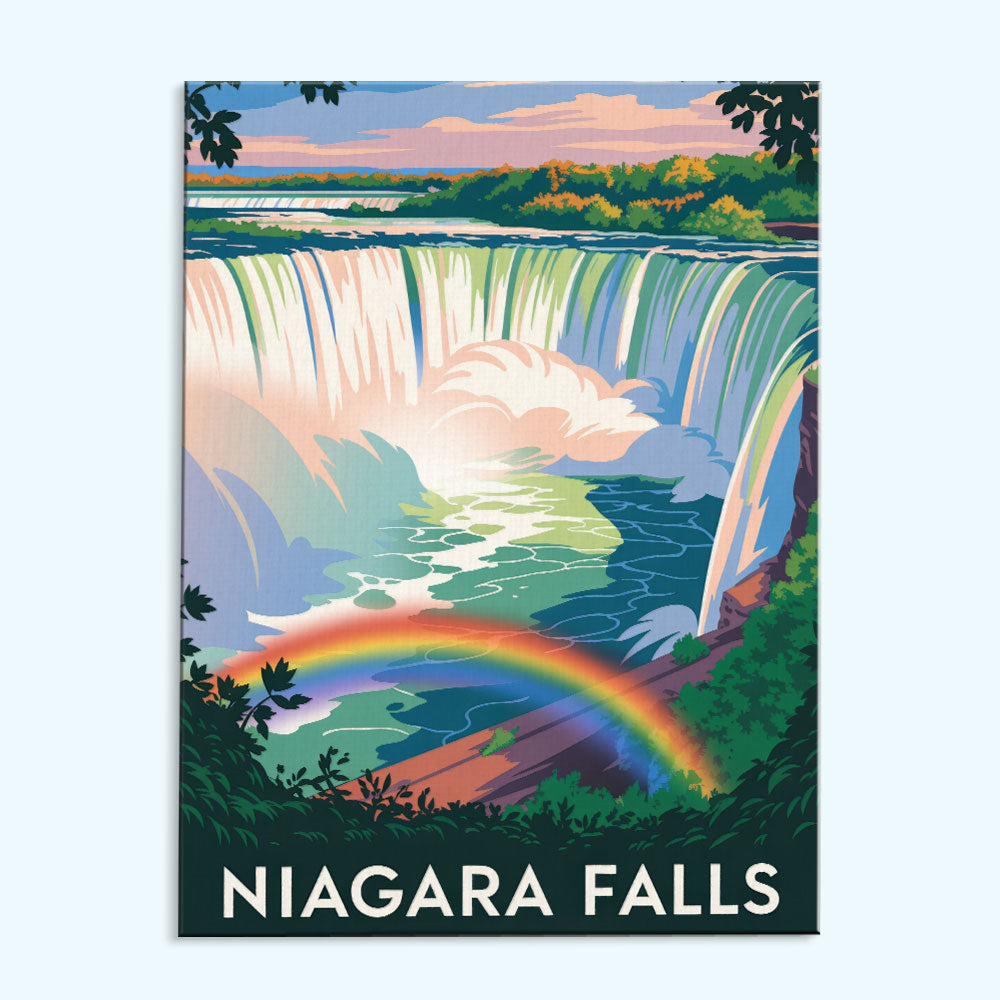 Niagara Falls - U.S. Waterfalls | Paint by Numbers Kit