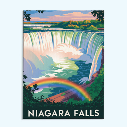 Niagara Falls - U.S. Waterfalls | Paint by Numbers Kit