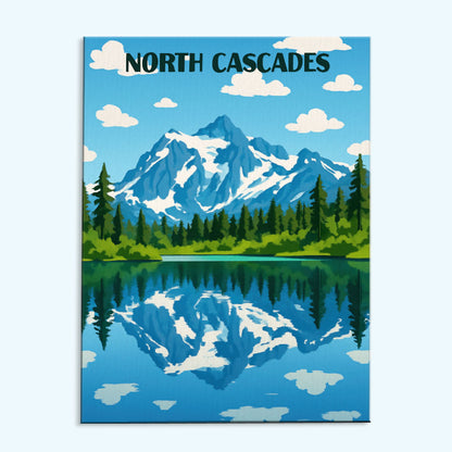 North Cascades National Park Beginner | Paint by Numbers Kit