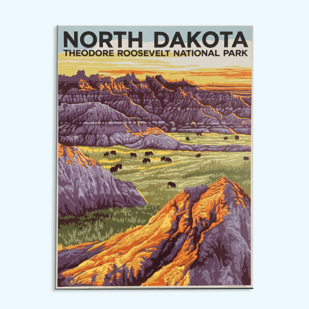North Dakota - Theodore Roosevelt National Park | Paint by Numbers Kit