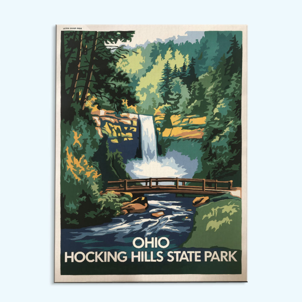 Ohio - Hocking Hills State Park | Paint by Numbers Kit