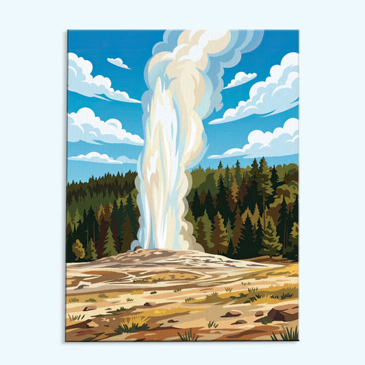 Old Faithful - Yellowstone | Paint by Numbers Kit