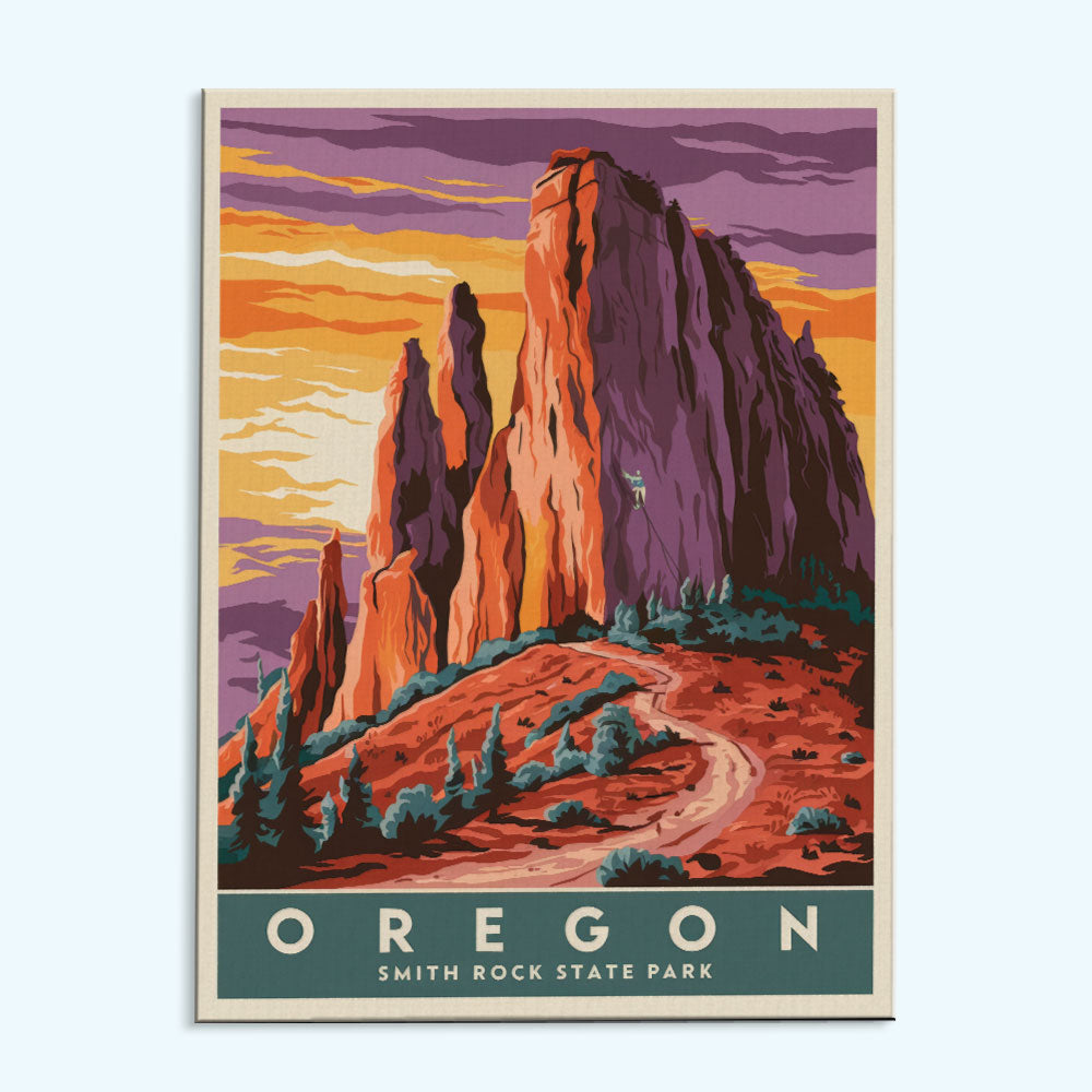 Oregon - Smith Rock State Park | Paint by Numbers Kit
