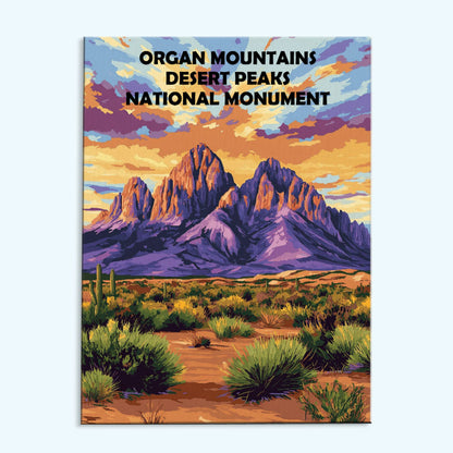 Organ Mountains Desert Peaks National Monument | Paint by Numbers Kit