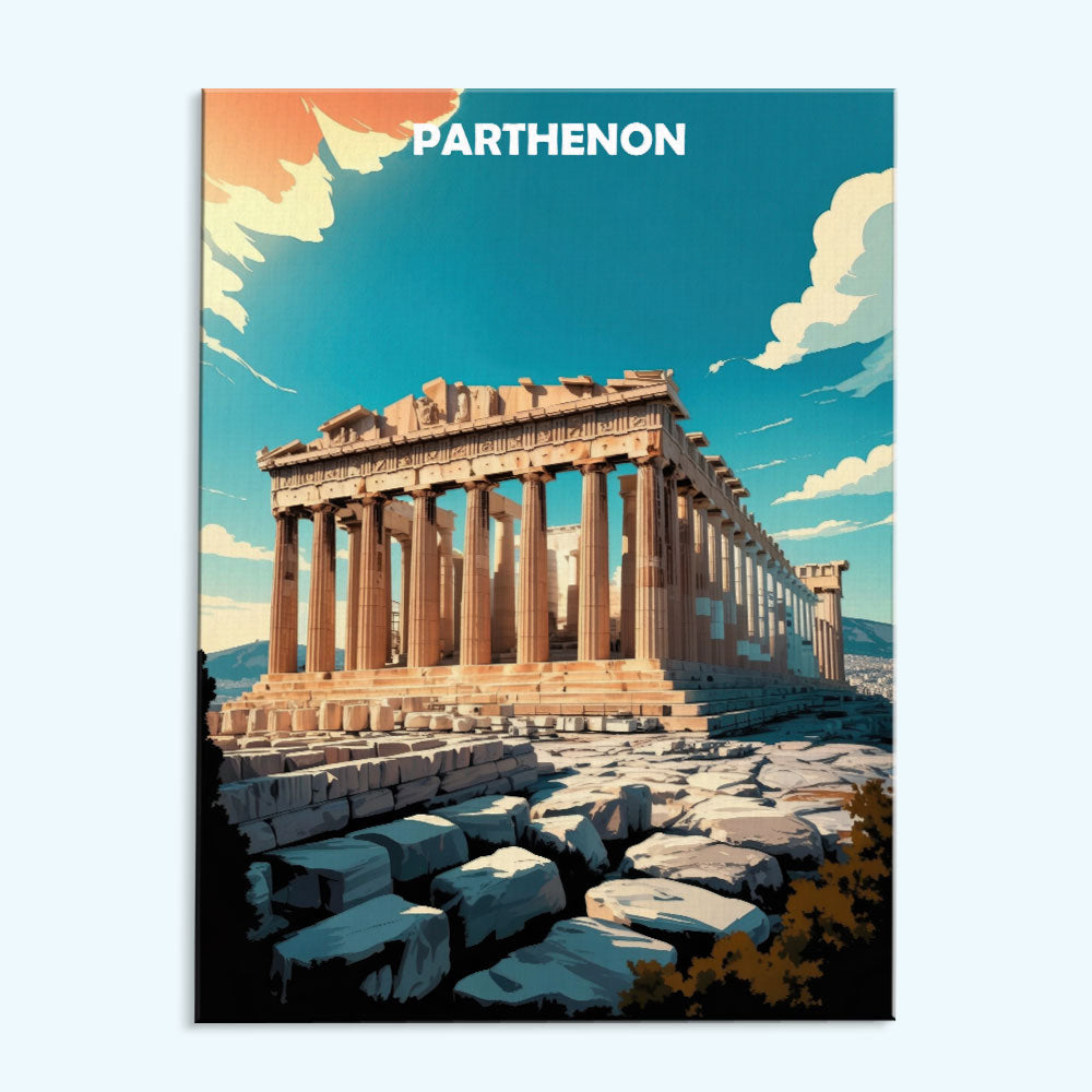 Parthenon, Greece - World Heritage | Paint by Numbers Kit