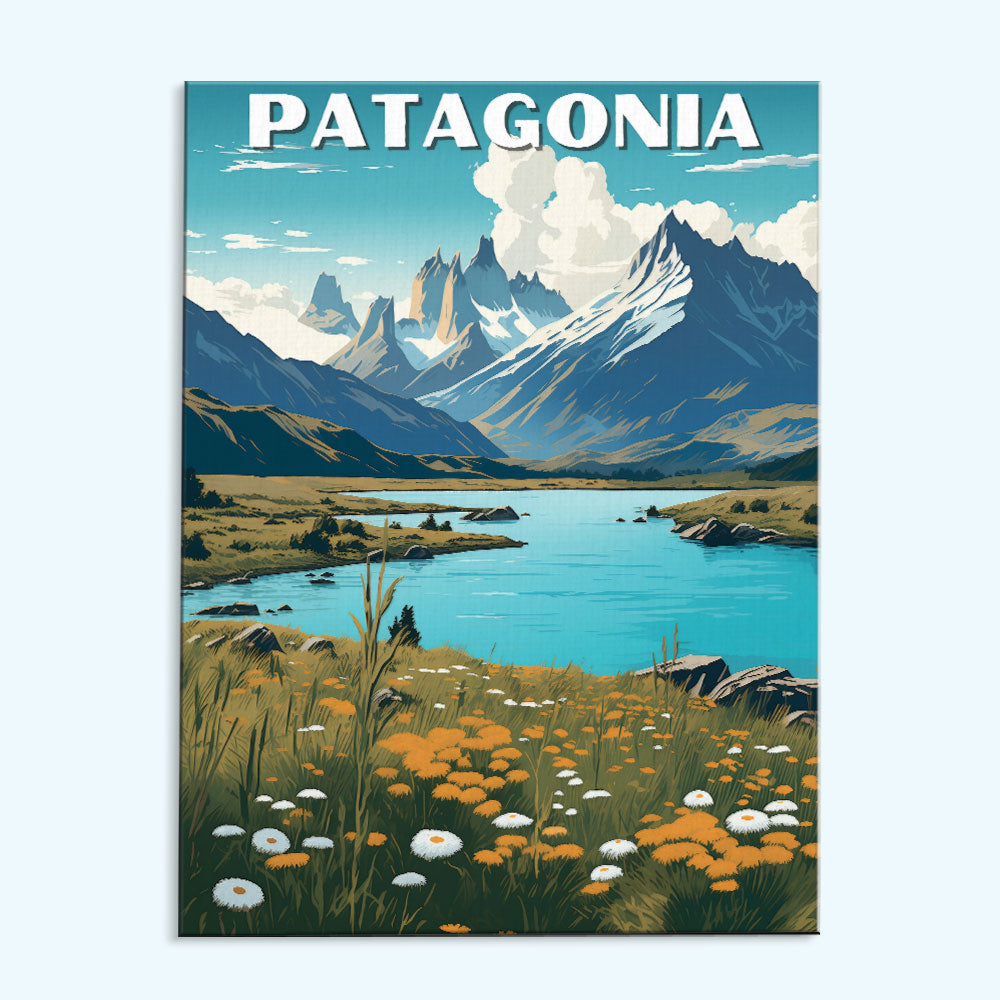 Patagonia Travel Poster | Paint by Numbers Kit