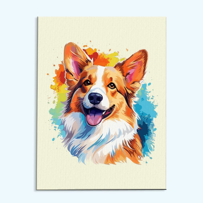 Pembroke Welsh Corgi - Colorful Dog