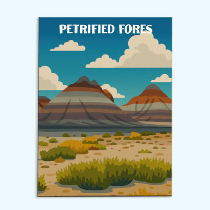 Petrified Fores National Park Beginner | Paint by Numbers Kit