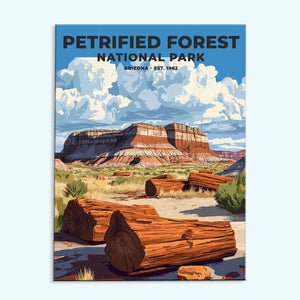 Petrified Forest Nationalpark Heritage Edition | Malen nach Zahlen Set