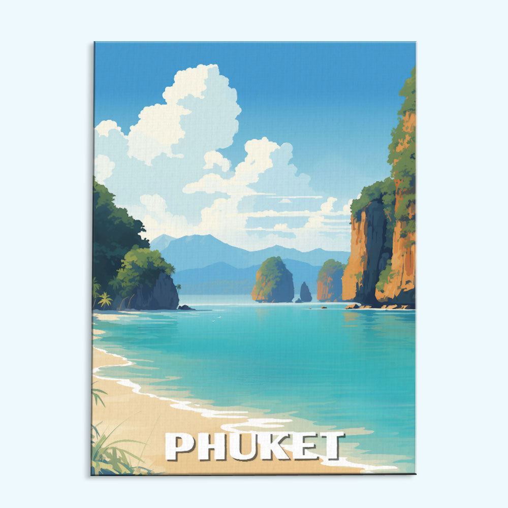 Phuket Travel Poster | Paint by Numbers Kit