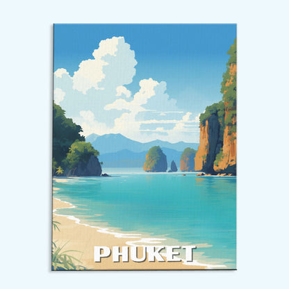 Phuket Travel Poster | Paint by Numbers Kit