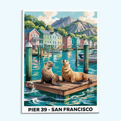 Pier 39, San Francisco | US Landmark | Paint by Numbers Kit