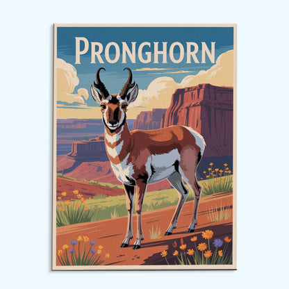 Pronghorn - National Park Wildlife | Paint by Numbers Kit