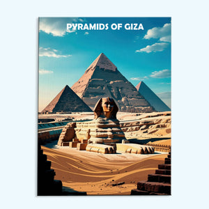 Pyramids of Giza, Egypt - World Heritage | Paint by Numbers Kit