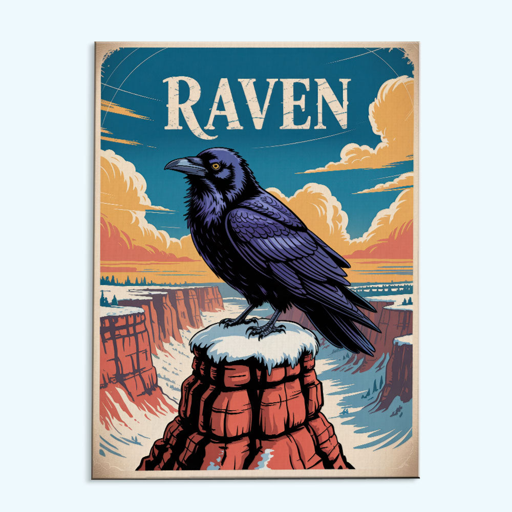Raven - National Park Wildlife | Paint by Numbers Kit