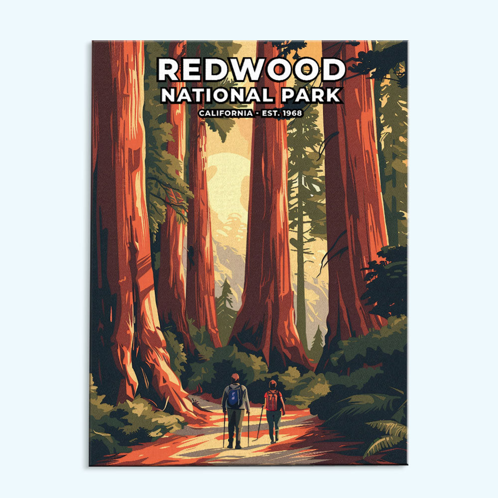 Redwood National and State Parks Heritage Edition | Paint by Numbers Kit