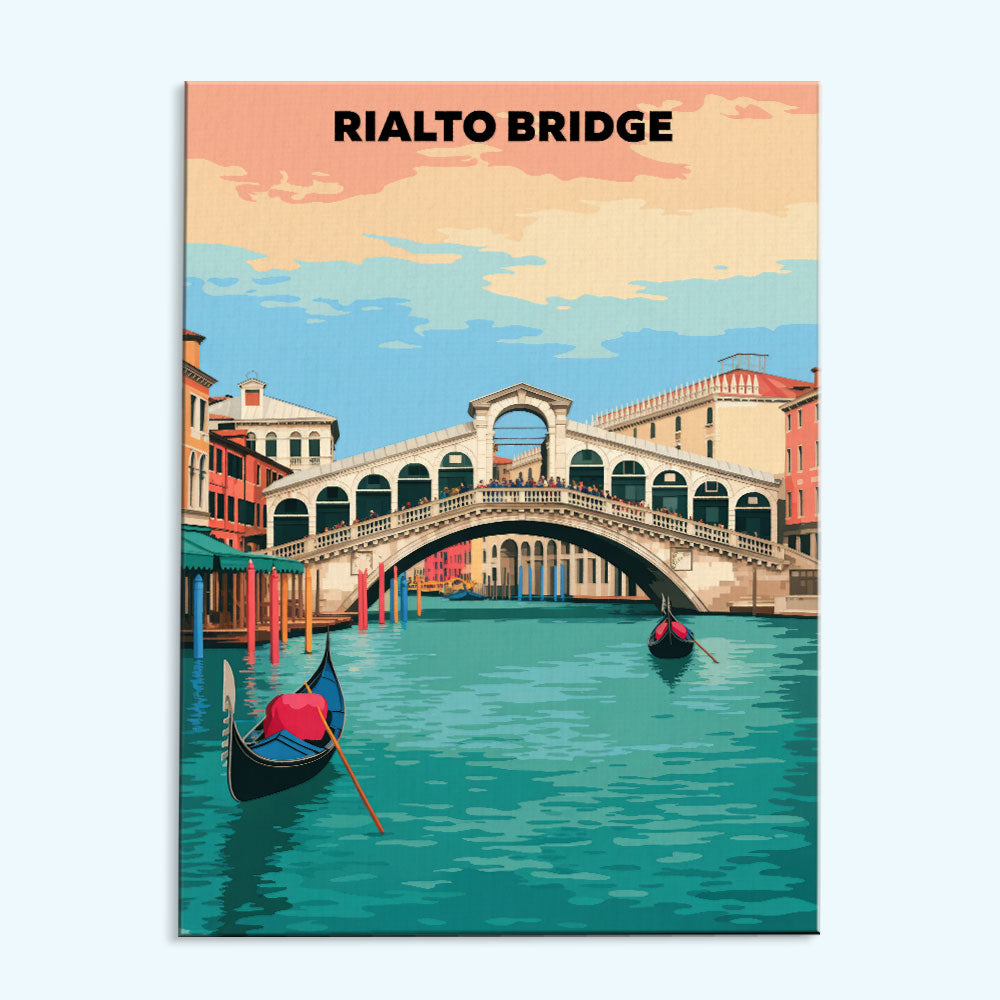 Rialto Bridge, Italy | Paint by Numbers Kit