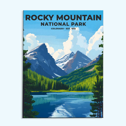 Rocky Mountain Park Heritage Edition | Paint by Numbers Kit