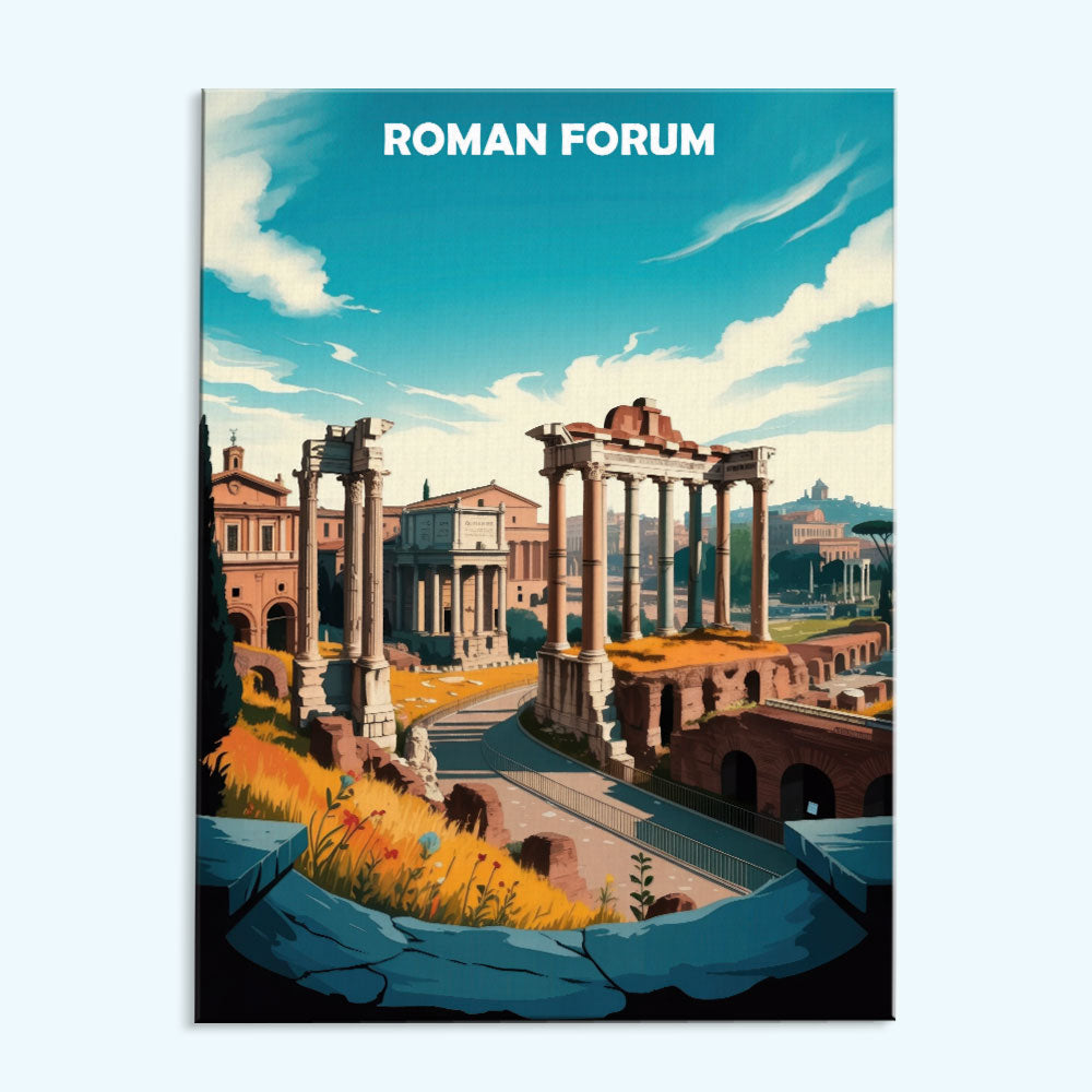 Roman Forum, Italy - World Heritage | Paint by Numbers Kit