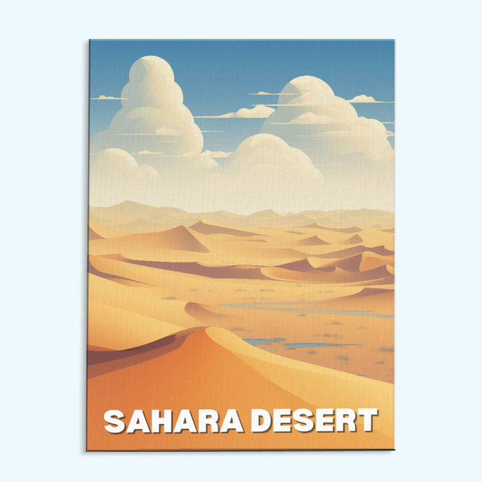 Sahara Desert Travel Poster