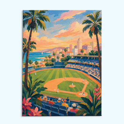 San Diego Palm Coast Ballpark | Paint by Numbers Kit
