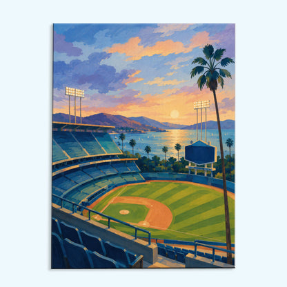 San Francisco Harbor Lights Ballpark | Paint by Numbers Kit