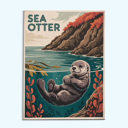 Sea Otter - National Park Wildlife | Paint by Numbers Kit