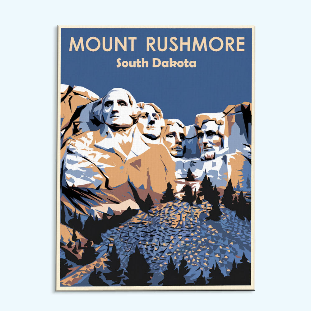South Dakota - Mount Rushmore | Paint by Numbers Kit