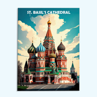 St. Basil's Cathedral, Russia - World Heritage | Paint by Numbers Kit