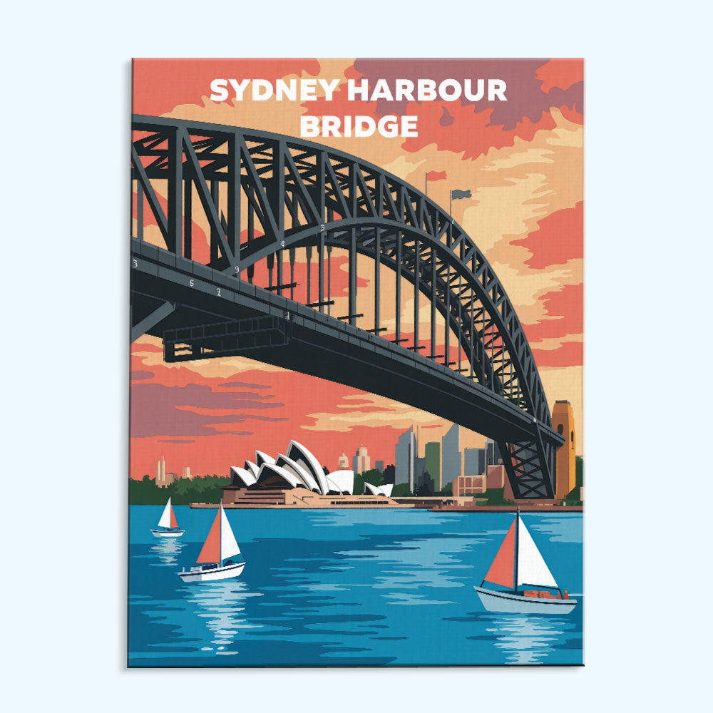 Sydney Harbour Bridge, Australia | Paint by Numbers Kit