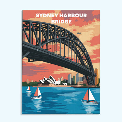 Sydney Harbour Bridge, Australia | Paint by Numbers Kit