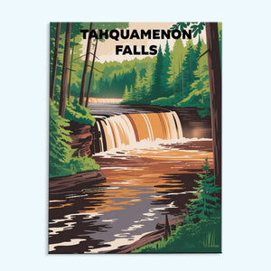 Tahquamenon Falls - U.S. Waterfalls | Paint by Numbers Kit