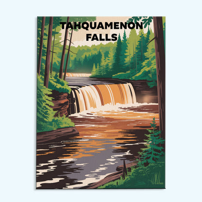 Tahquamenon Falls - U.S. Waterfalls | Paint by Numbers Kit