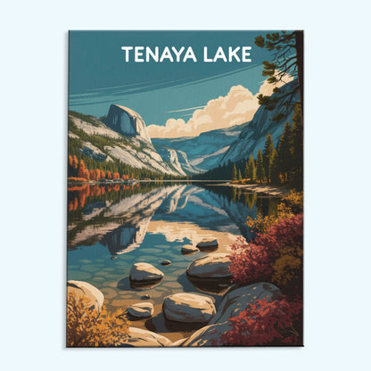Tenaya Lake - Yosemite National Park | Paint by Numbers Kit