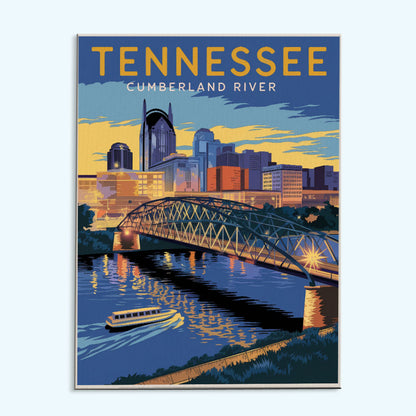 Tennessee – Cumberland River | Malen nach Zahlen Set