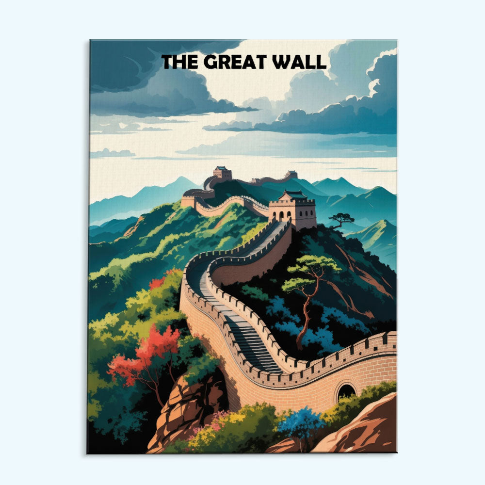 The Great Wall, China - World Heritage | Paint by Numbers Kit
