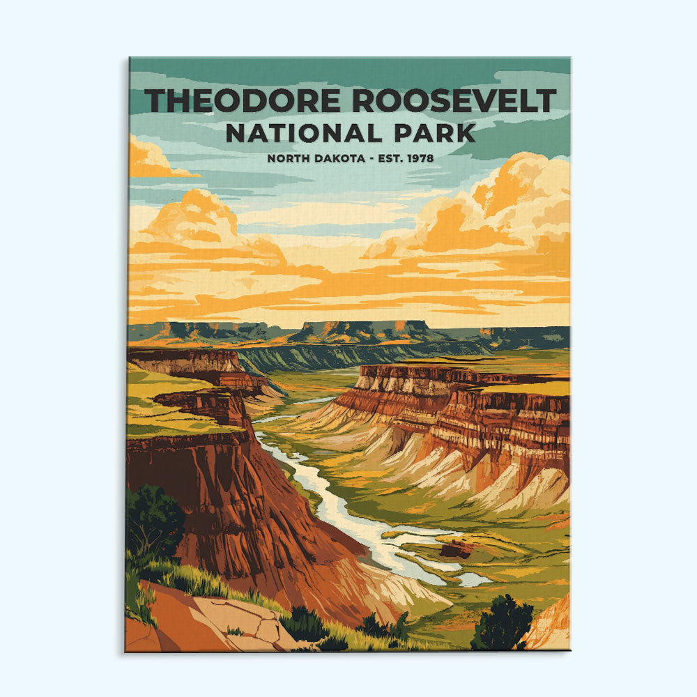 Theodore Roosevelt National Park Heritage Edition | Paint by Numbers Kit