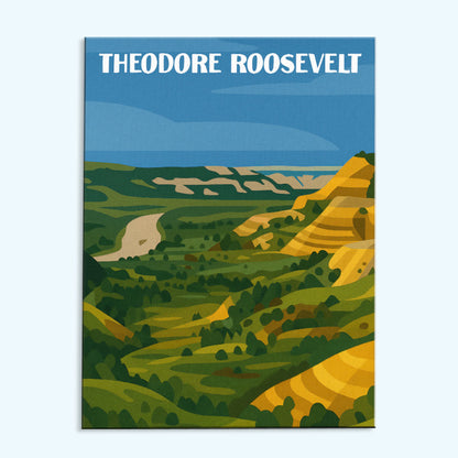 Theodore Roosevelt National Park Beginner | Paint by Numbers Kit