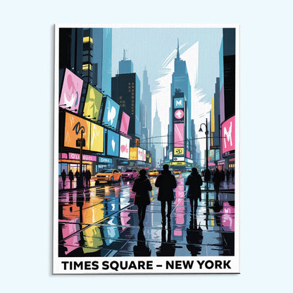 Times Square, New York | US Landmark | Paint by Numbers Kit